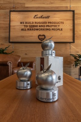 Carhartt Steel Apple awards designed by Jimmy Diresta, Friend of Carhartt