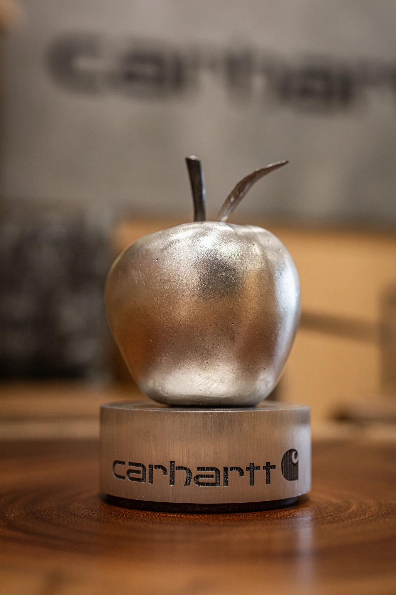 Carhartt Steel Apple Award trophy